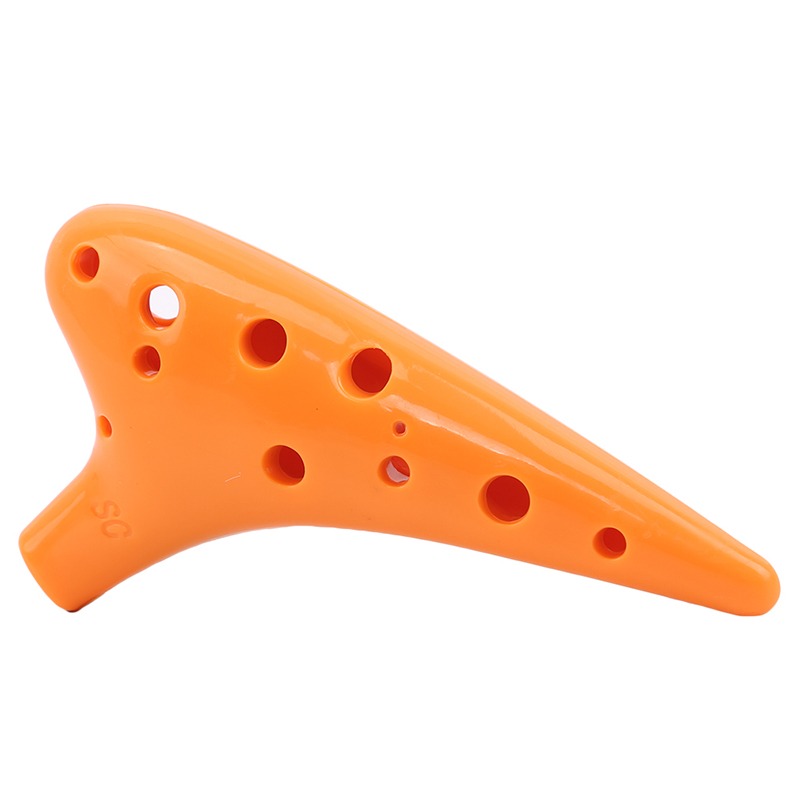 Ocarinas de plástico para estudiantes, Ocarina de resina de 12 agujeros