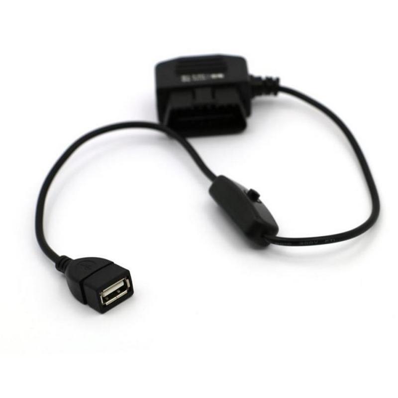 Non-destructive Power Acquisition Step-down Cable Of Intelligent Driving Recorder USB Module Port 12V To 5V Parking Monitoring