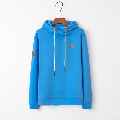 Sportwear frauen hoodies sweatshirts Tasche Patchwork Pullover Strappy Hoodie Oberbekleidung Pullover Jumper Sweatshirt Hoodies Tops: XL / Blue