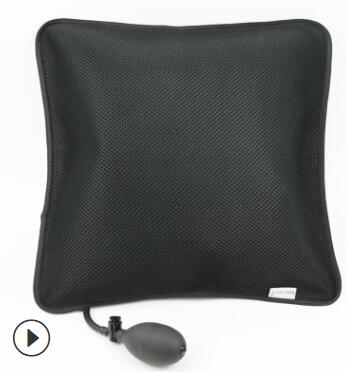 Bærbar og åndbar talje lændestøtte bil bagsæde lænden oppustelig pude til sæde interiør styling tilbehør: Balck