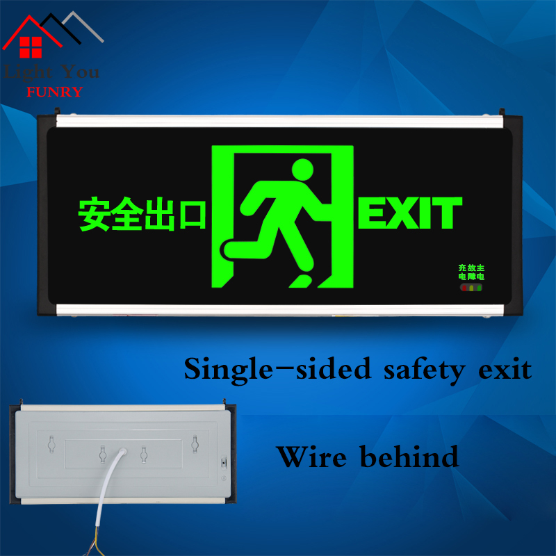 national standard safety exit sign led fire emergency light emergency passage evacuation sign light