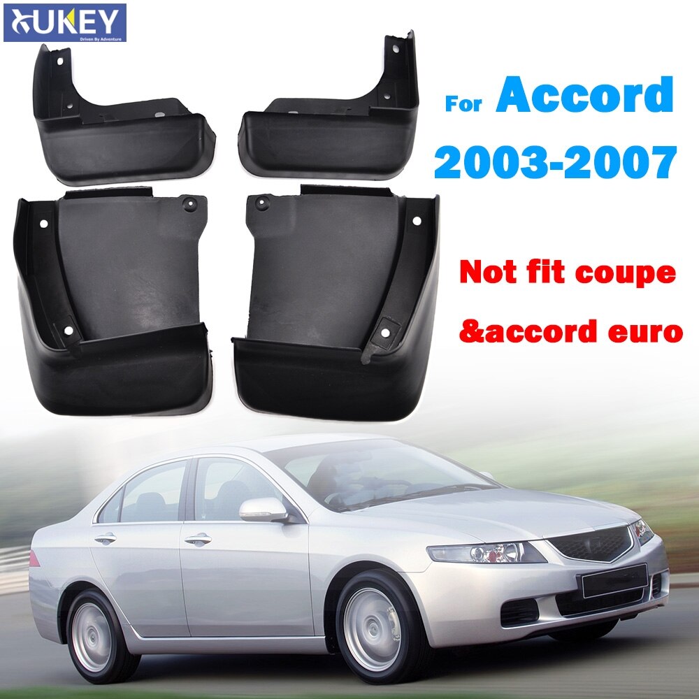 4pcs For Honda Accord Inspire 4dr sedan 2003 2004 2005 2006 2007 Front Rear Mud Flaps Fit Mudflaps Splash Guards