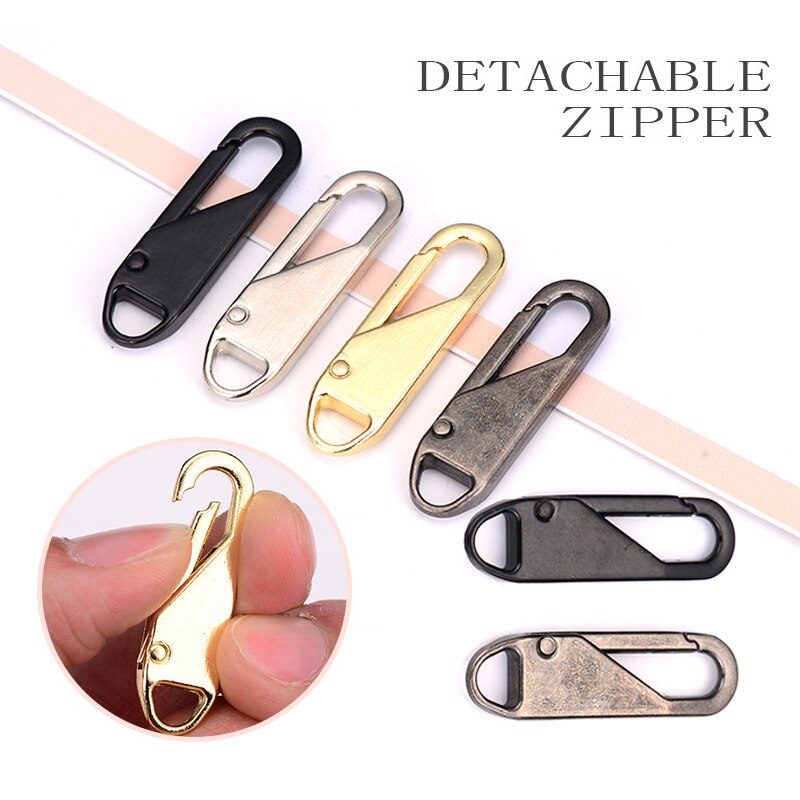 2pcs Metal Zipper Head Zipper Lightning Repair Kits Zipper Pull For Zipper Slider Diy Sewing Craft Sewing Kits Metal Zip