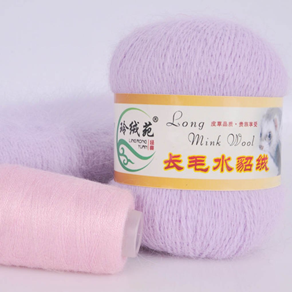 Morbida Lana di Visone sentiero E Filati A Mano a maglia di Lusso Lungo-di lana Cachemire Lavorato A Maglia uncinetto sentiero E Filati per L'autunno: 3