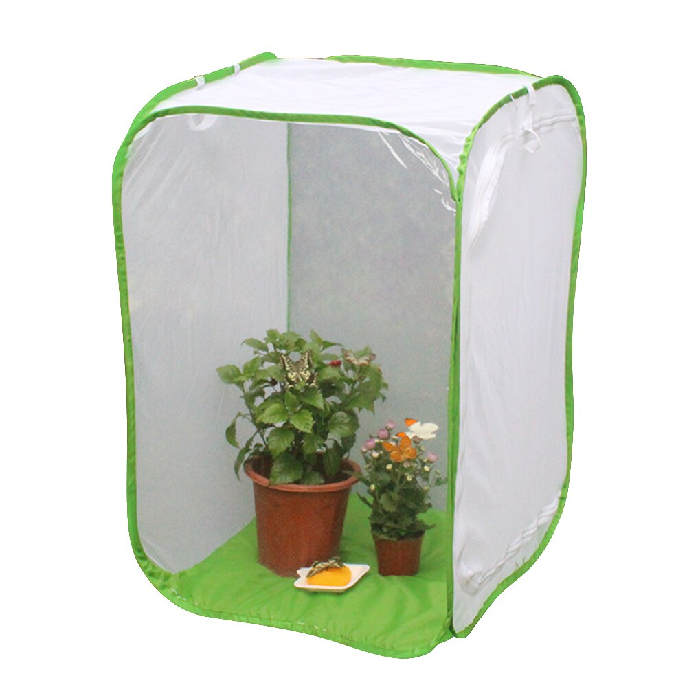 Insect Cage Foldable Butterfly Habitat Mesh Transparent Surface Portable Zipper Seedling Incubator Breeding Habitat Net: 03