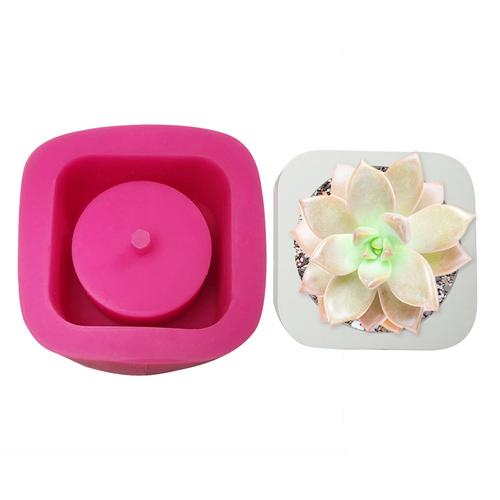 Clay Cement Silicone Mold Concrete Flower Pot Decorative Geometric Polygonal Succulent Plants Vase Mold Office Home Decoration: D