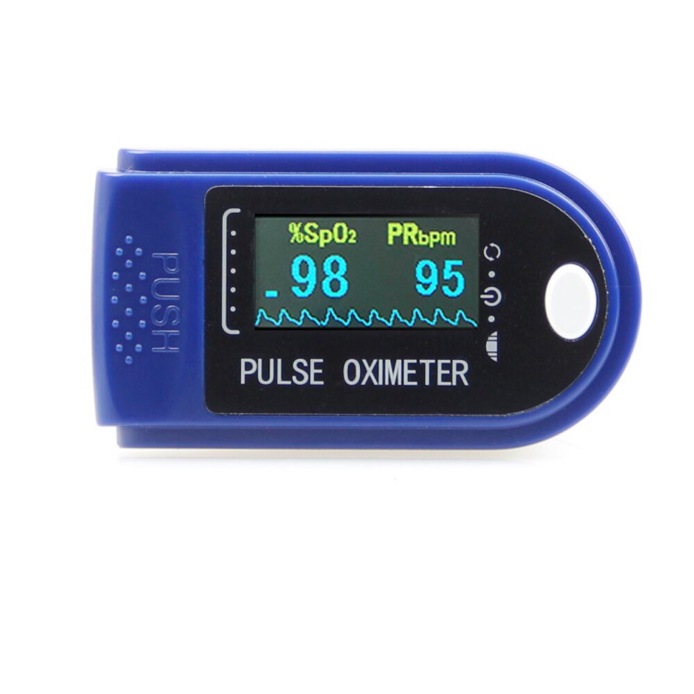 Blood Oxygen Monitor Pulsoxymeter Zuurstofverzadiging Monitor: Blauw