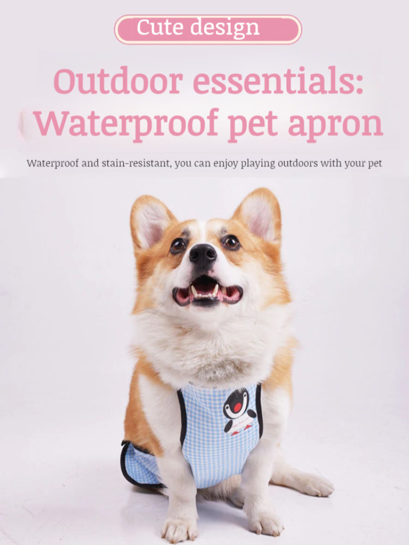 Couverture de ventre pour chien, tissu respirant, Anti-salissure, bandes de ventre imperméables, tissu lavable pour animaux de compagnie, tablier d'intérieur et d'extérieur pour chien, Costumes pour animaux de compagnie