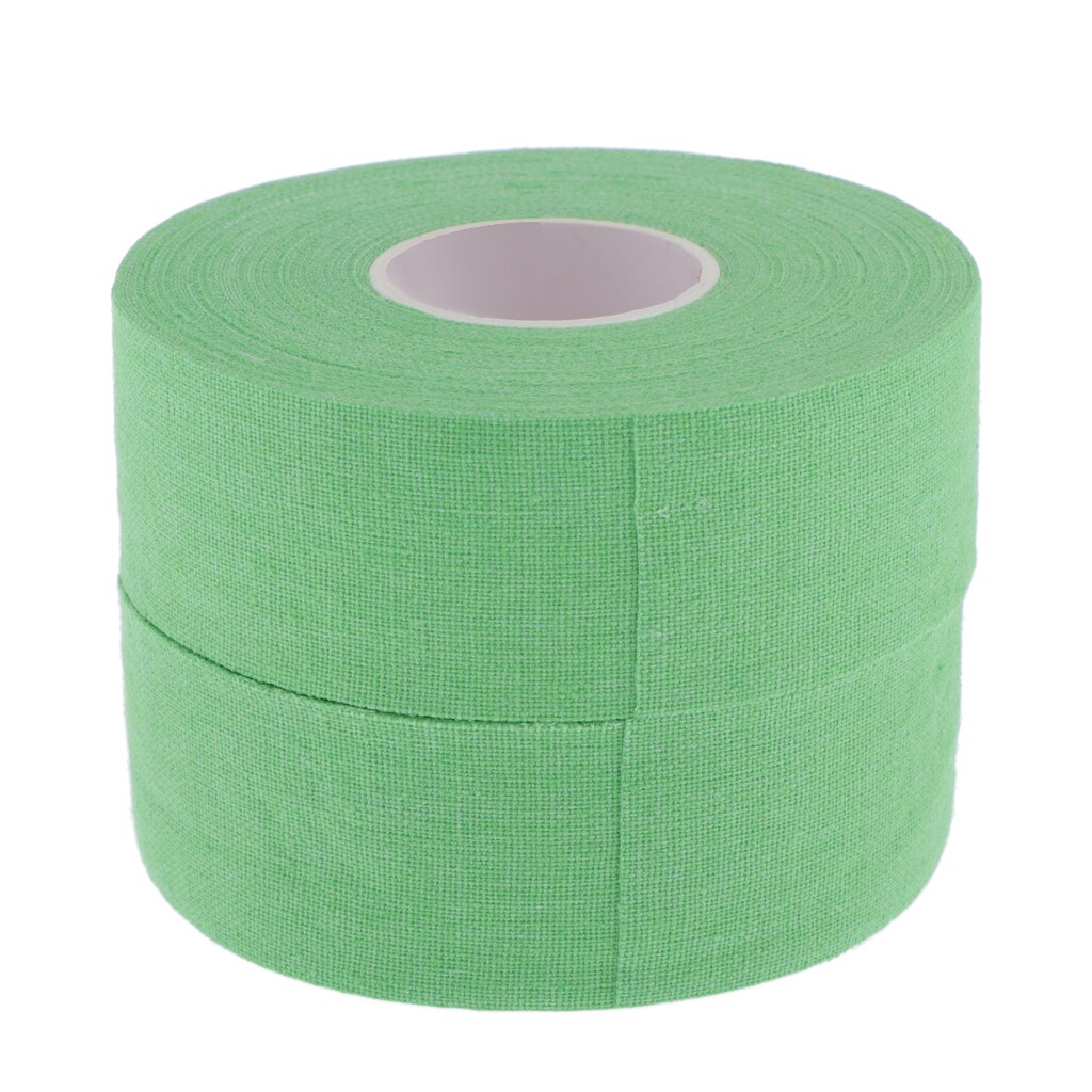 2 Rolls 2.5cmx1000cm Ice Hockey Stick Adhesive Grip Handle Tape Wearproof Skid Resistance Grip Badminton Golf Tennis Tape: Green