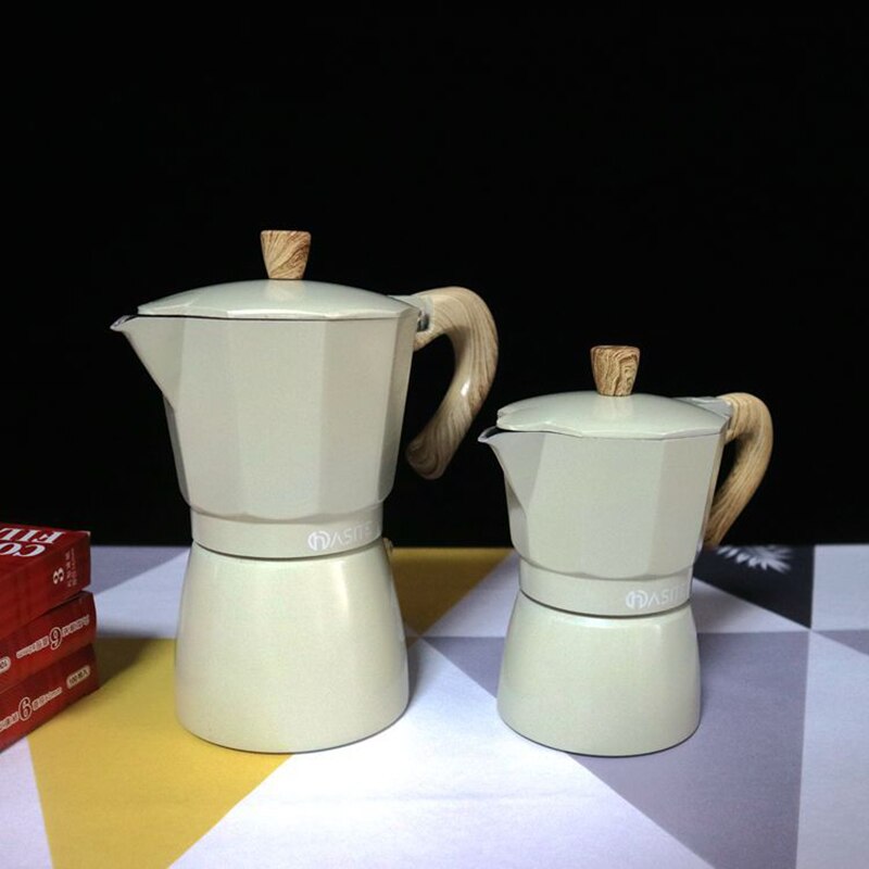 150ml 300ml Moka Coffee Maker Aluminum Mocha Espresso Percolator Pot Coffee Maker Pot Stovetop Coffee Maker Home Kitchen