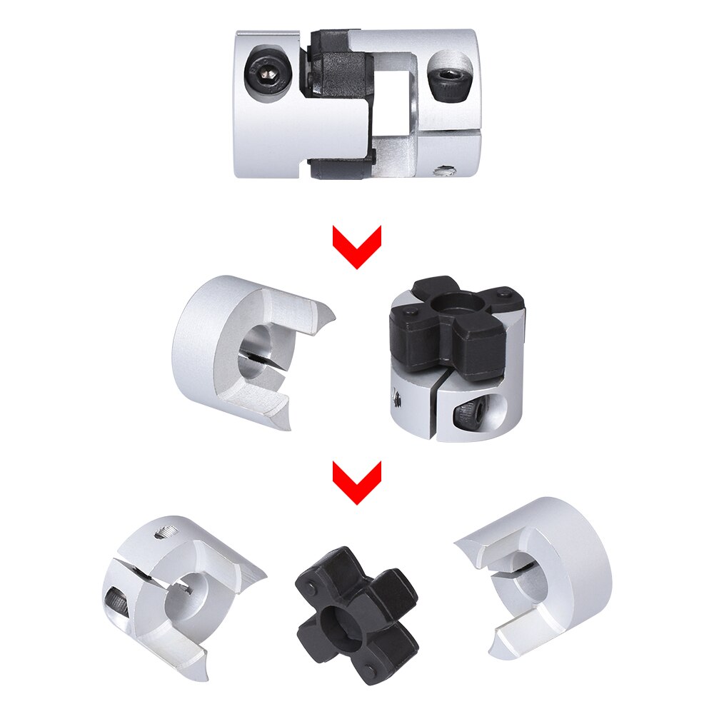 Flexible Welle Kupplung Plum blossom/Starre/Elastische Spann Koppler 3D Drucker Teil Für Gravur Maschine StepperMotor Stecker