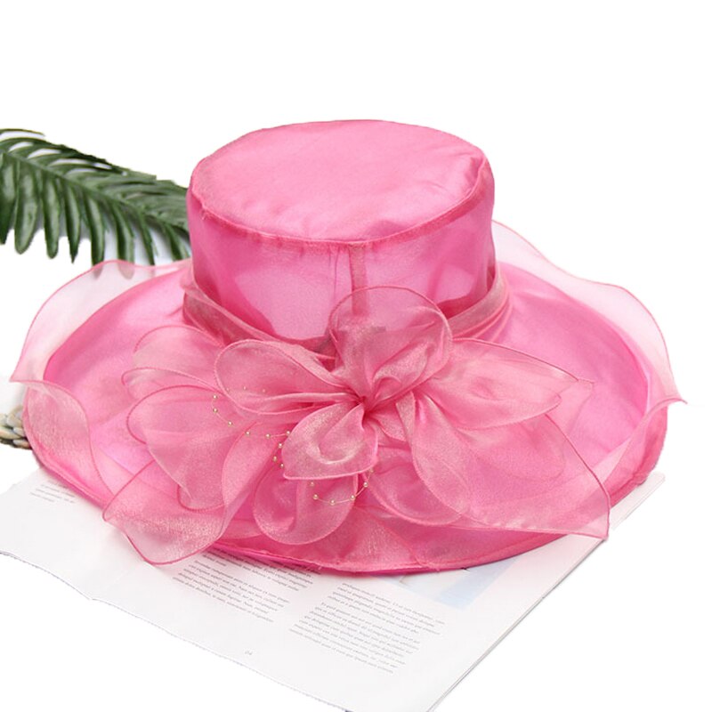 Sombrero plegable de malla con flores para mujer, sombrilla transpirable para viaje al aire libre, protector solar, sombrero de Sol de playa a la , primavera y verano