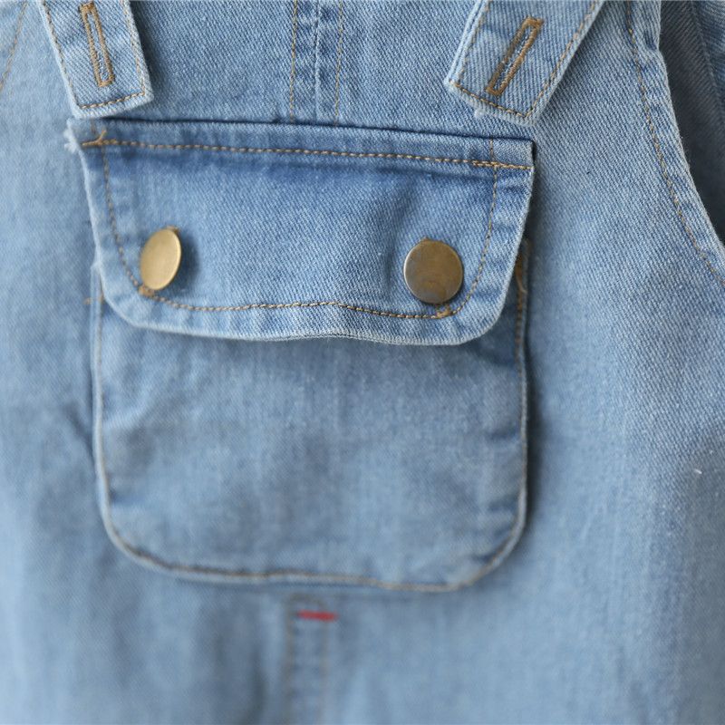 Salopette en jean pour bébé fille, pantalon décontracté, combinaison pour enfant en bas âge