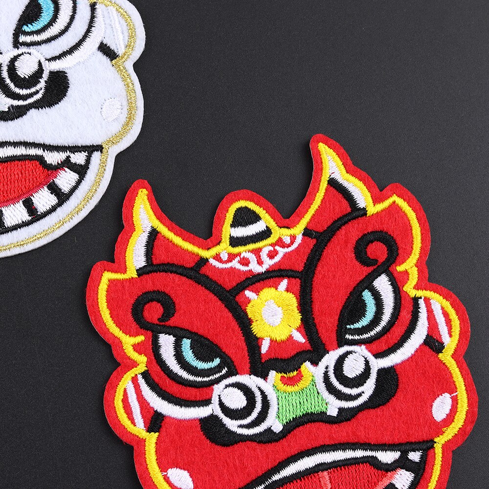 Dieren Geborduurde Tijger Hoofd Borduurwerk Reparatie Patches Tas Jas Jeans Ijzer Op Patches Voor Meisjes Jongens Kleding Sticker