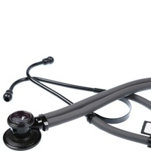 Stetoskop dobbelt rør dobbeltsidet læge stetoskop kan lytte til føtal hjertelyd tilbehør pakke pleje