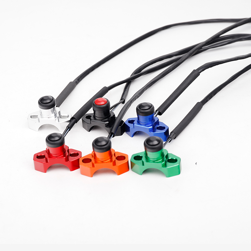 Hurbike-Joli à bouton pour moto, démarreur de moteur, Kill On Off VILLE CNC, universel, arrêt du moteur, démarrage, Kill Switch
