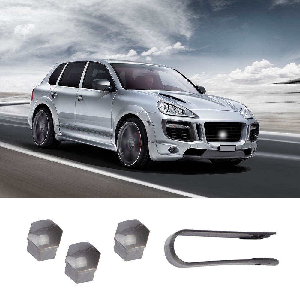 20PCS 19mm Car Hub Screw Cover Car Wheel Nut Lug Dust Cover Caps Bolt Grey