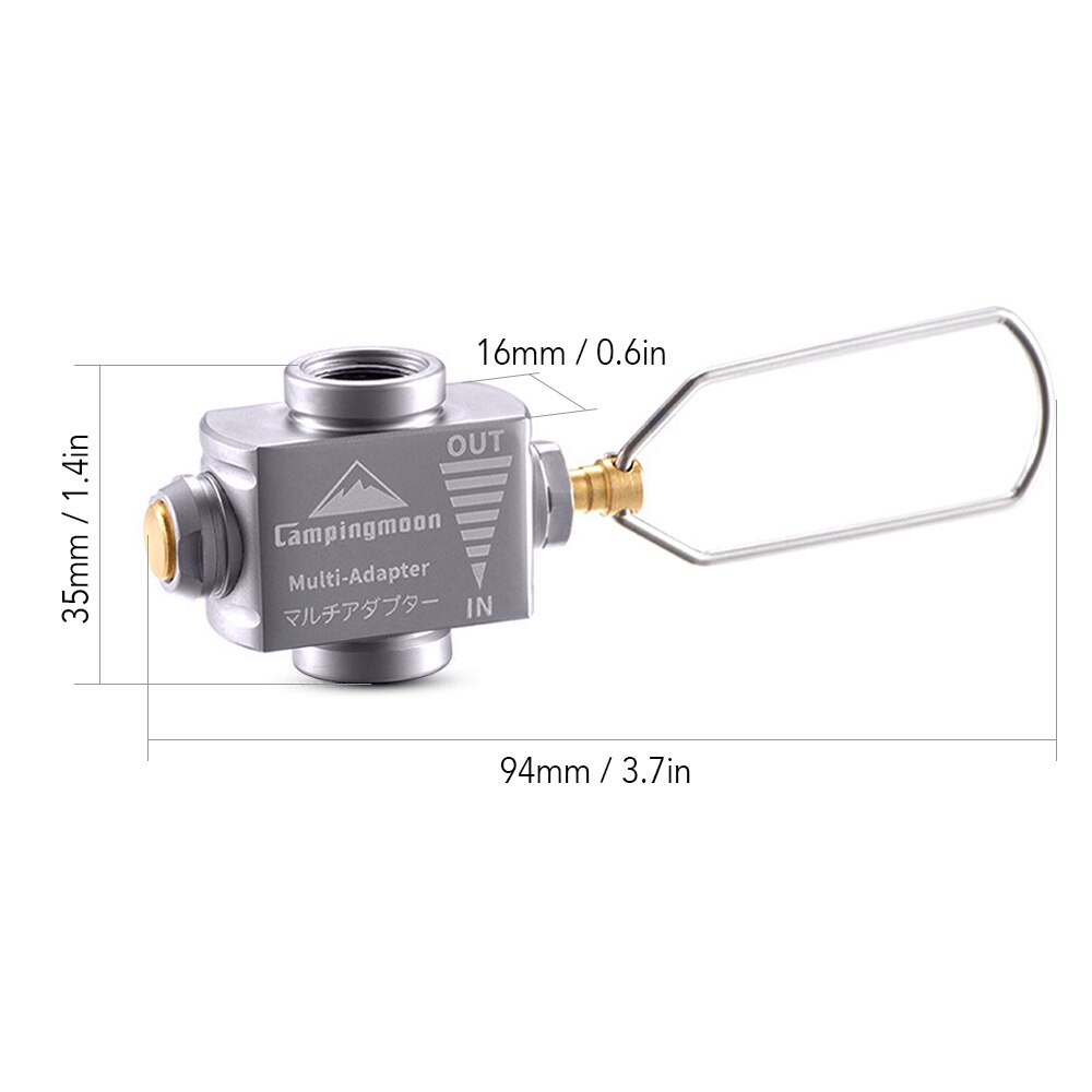 Campingmoon gass sparer Plus med gassadaptere til campingkomfyr kokekar gasstank adapter komfyrtilbehør: Sett 1