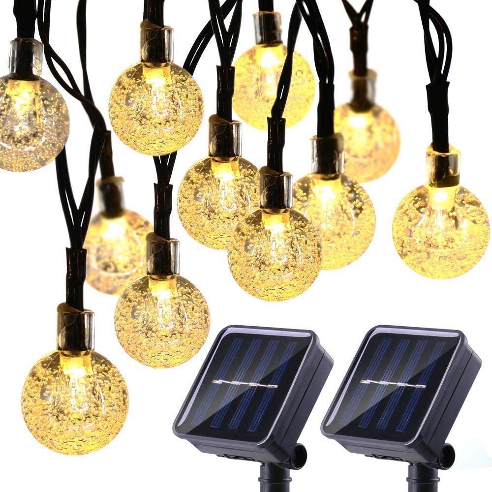 20/50 Leds Kristallen Bal 5M/10M Solar Lamp Power Led String Kerstverlichting Solar Slingers Tuin kerst Decor Voor Outdoor