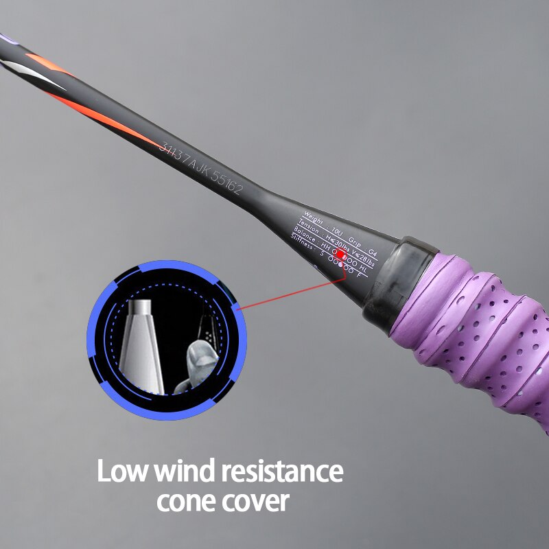 Professonal 10U 52g G4 13KG Full Carbon Fiber Badminton Rackets Strings Max Tension 30LBS Racquet With Bags Training Racket