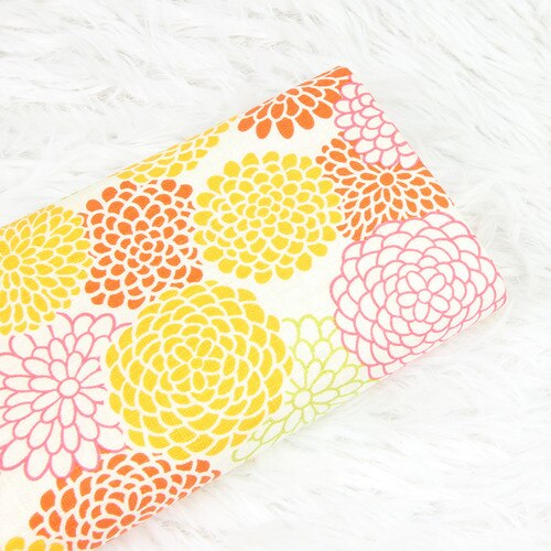 100% grueso de 110x45cm, flor de tela de algodón, paño para coser vestidos, tejidos acolchados, retales, costura artesanal, Material hecho a mano: Cotton Fabric 1