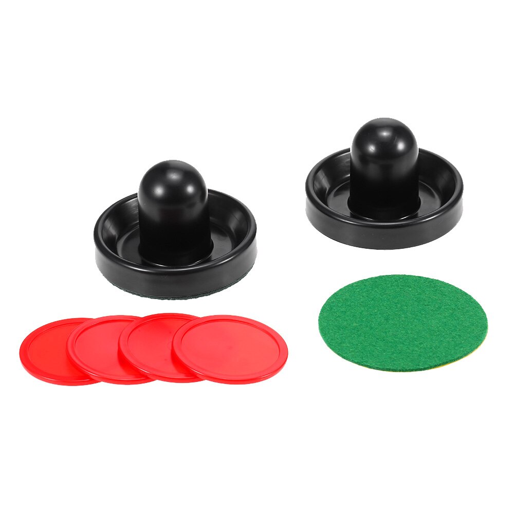 1 Set Air Hockey 76mm / 96mm Plastic Mallet Pusher Puck Felt Slider Pusher Table Games Replacement Accessories Goalies