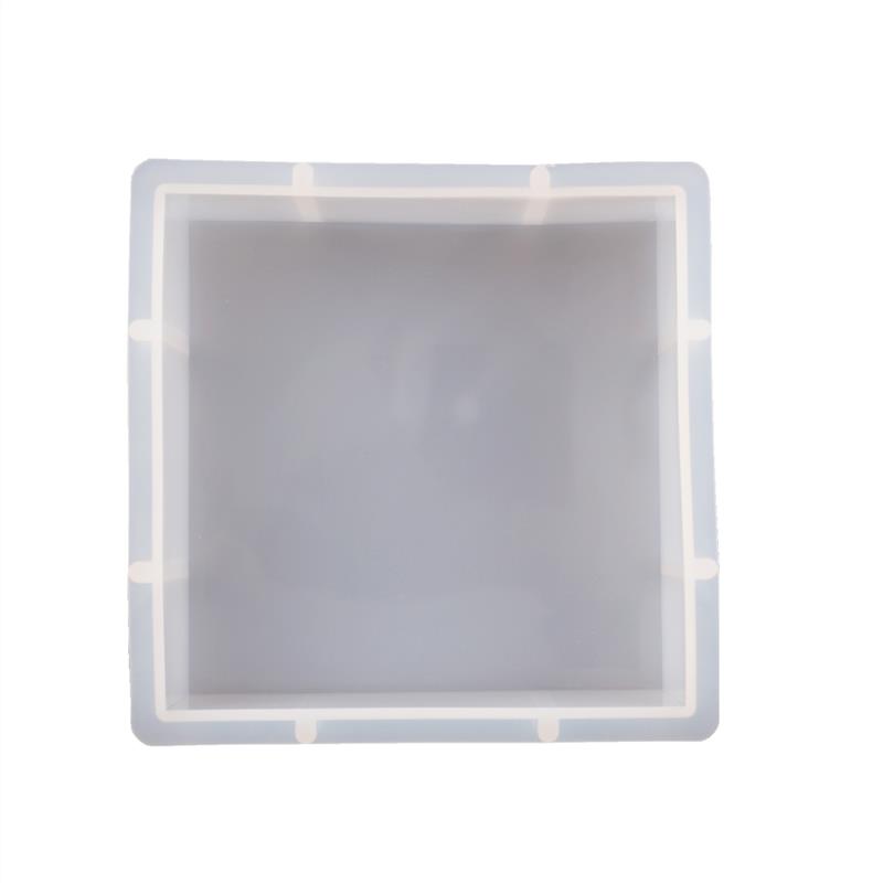 Moule en résine époxy cristal, grand Cube géométrique, échantillon amour rond Rectangle, moule en Silicone: 02