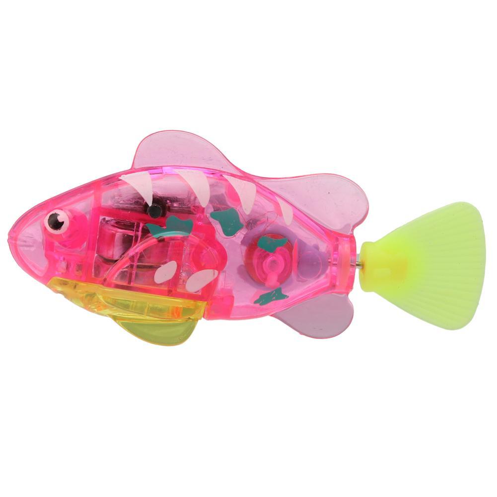 Swimming Electronic Fish Activated Battery Robotic Fish Powered Toy For Children Kid Bathing Toys Multi-Colored