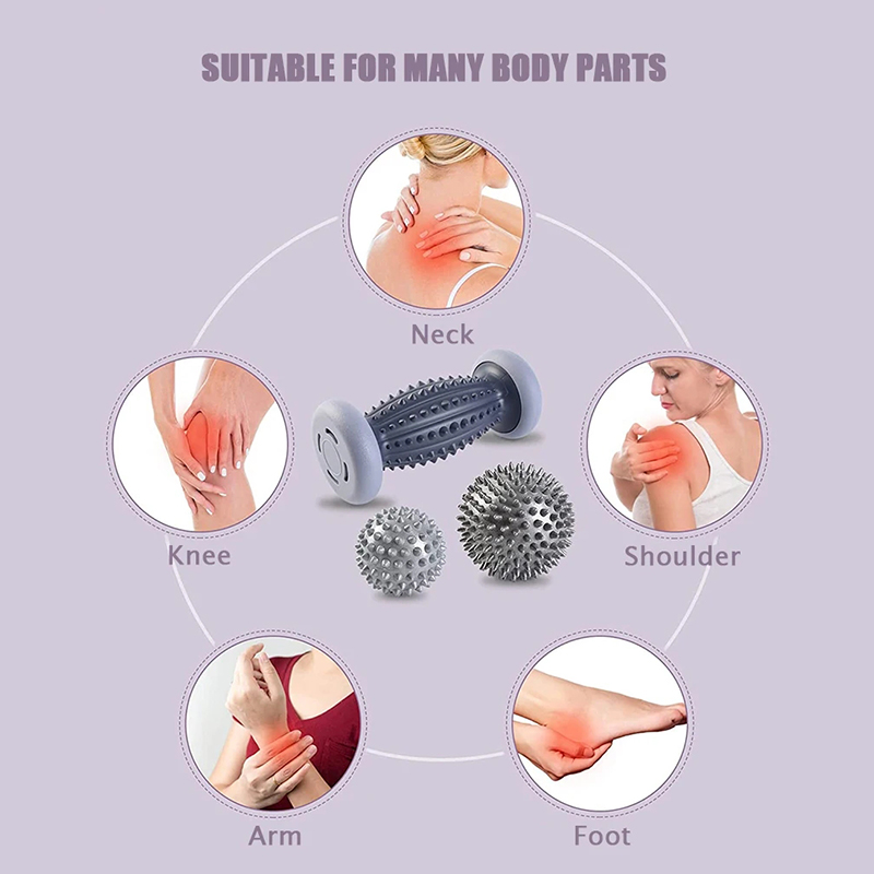 Voetmassage Roller Hielspoor Egel Bal Fasciitis Plantaris Massager Verlichten Pijnlijke Spieren Nek Schouder Arm Lichaam Trigger Punt