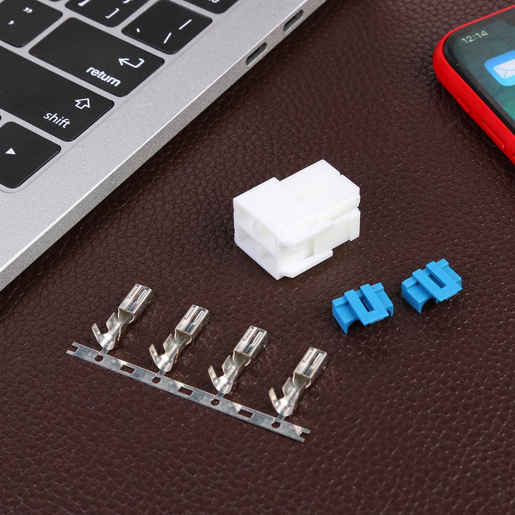 ALLOYSEED 4-Pin conector de alimentación macho del Icom IC-7000 IC-7100 IC-7400 IC-7600 YAESU FT-450 KENWOOD TS-480 Radio DIY enchufe de Cable