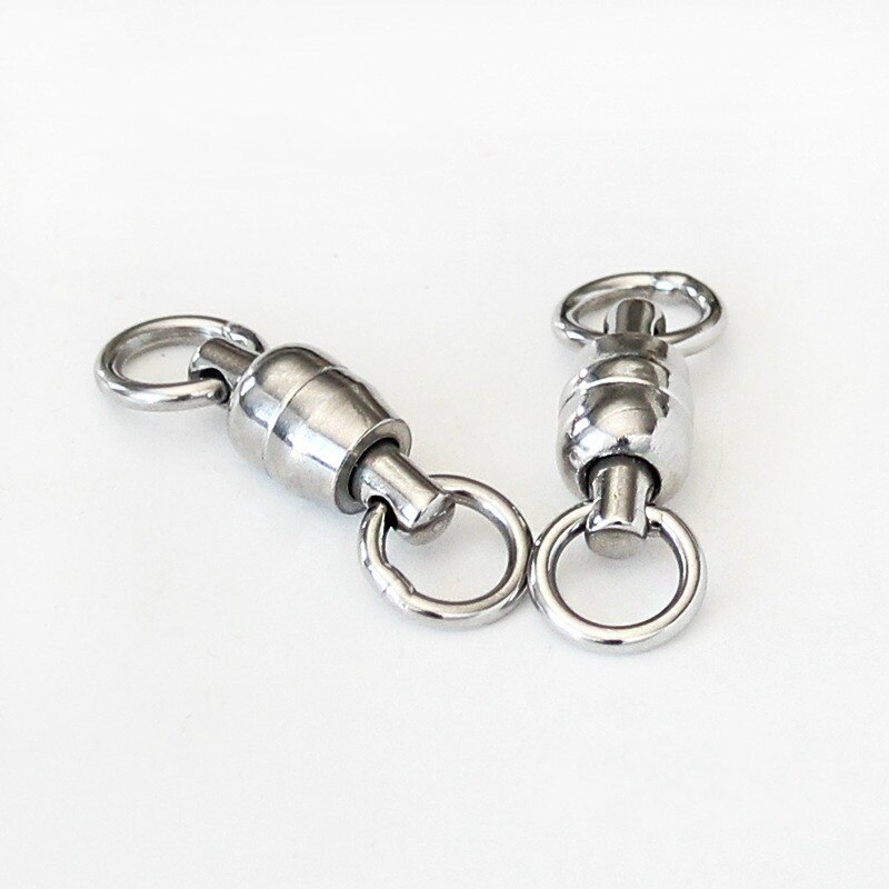 10 stuks zware dubbele kogellagers roterende ring roestvrij staal wartels visconnectoren bidirectionele rotatie