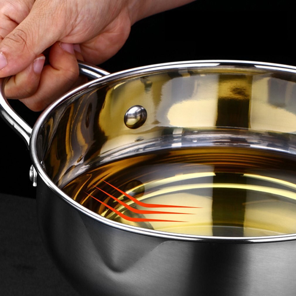 Olla para freír la cocina de acero Tempura, freidora profunda, Control de temperatura, herramientas de cocina de estilo japonés, utensilio para el hogar
