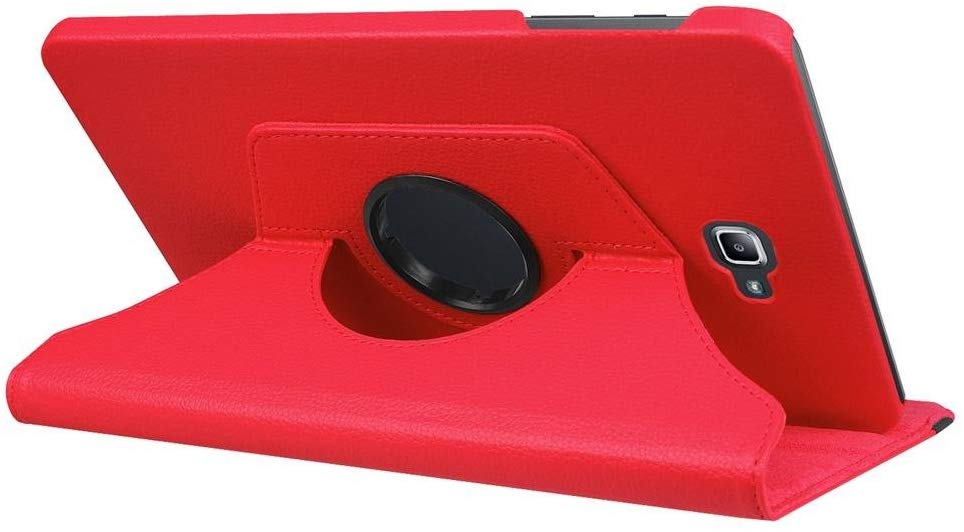 Funda Capa dla Samsung Galaxy Tab A 10.1 przypadku PU skóra stojak pokrywa Tab A6 10.1 "2016 Tablet SM-T580/T585 Auto uśpienia/Wake Case: Czerwony / Tab A 10.1 2019 T510