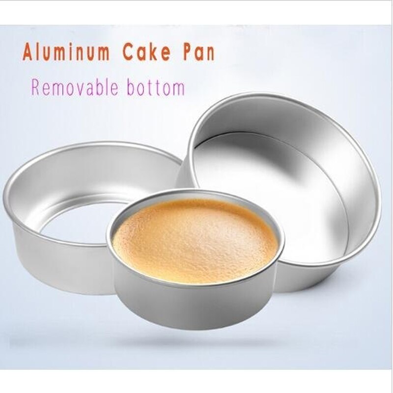 2 "/4" de aleación de aluminio ronda Sandwich torta hornear recipiente de lata molde para cocina utensilios para hornear DIY herramienta