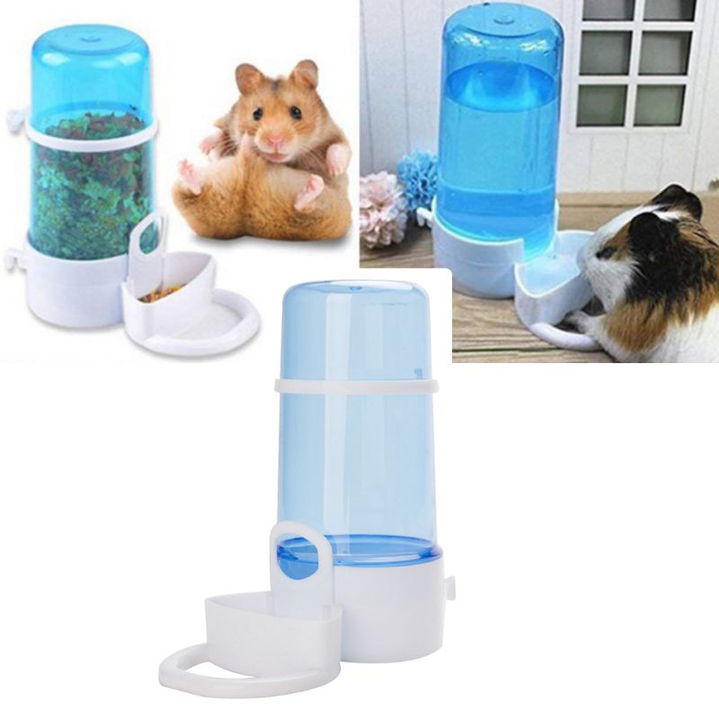 Automatic Hamster Dispenser Rabbit Bird Feeder Water Bottle Feeding ...