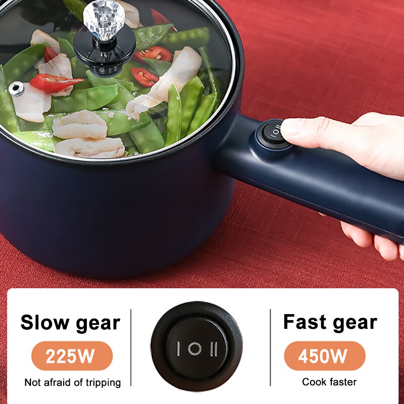 Elektrische Fornuis Machine Huishoudelijke 1-2 Mensen Pot Multi Elektrische Rijstkoker Non-stick Pan 110-220V Enkele/Dubbele Laag