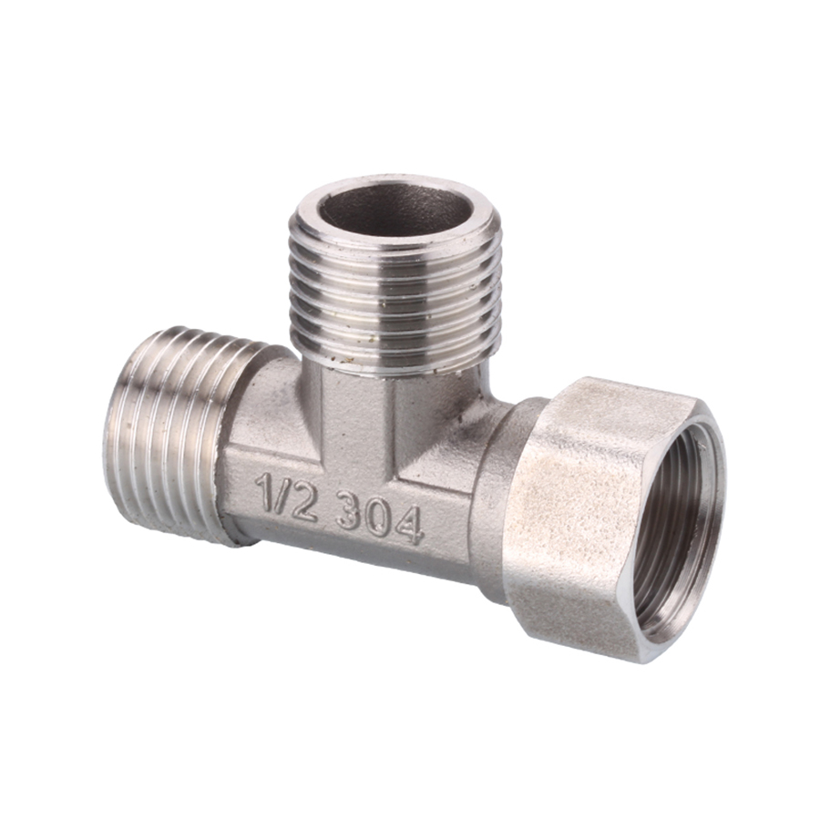 304 Stainless Steel Movable Joint 1/2 BSP Female Male Thread Tee Type Elbow Butt joint adapter Adapter Coupler Plumbing Fittings