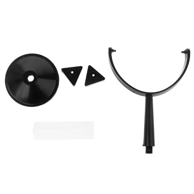 Prisma Triangular de vidrio óptico, Triple, con soporte para la enseñanza del espectro de luz de Física