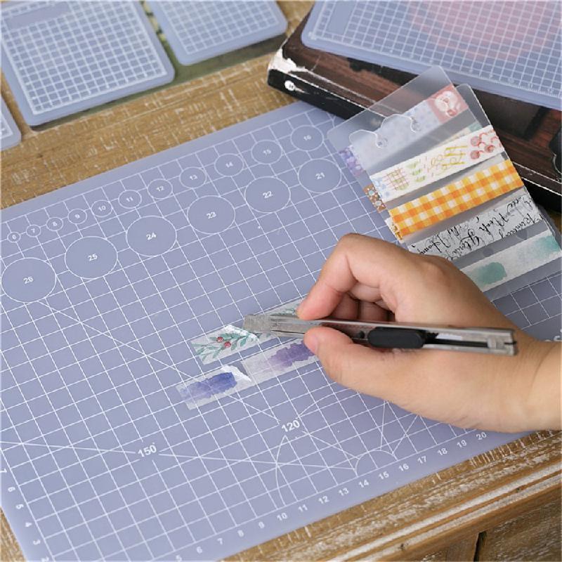 Doorschijnende Snijden Pads Handbook Sticker Rubber Stempel Pads Snijplanken Duurzaam Diy Pvc Snijden Matten Graveren Pen Mes