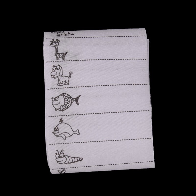 Tela para prendas de vestir etiquetas de ropa 100 unids/pack para la Escuela de Enfermería en Cuidados accesorios de costura para ropa blanco lavable hierro en etiquetas de nombre