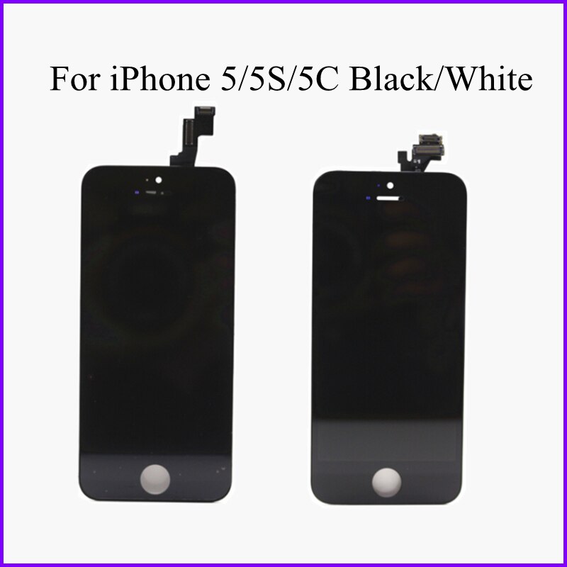 Pantalla LCD AAA +++ para iPhone 6, 6S, 7, 8 Plus, montaje de digitalizador con pantalla táctil, LCD de repuesto para iPhone 5, sin píxeles muertos, 5S