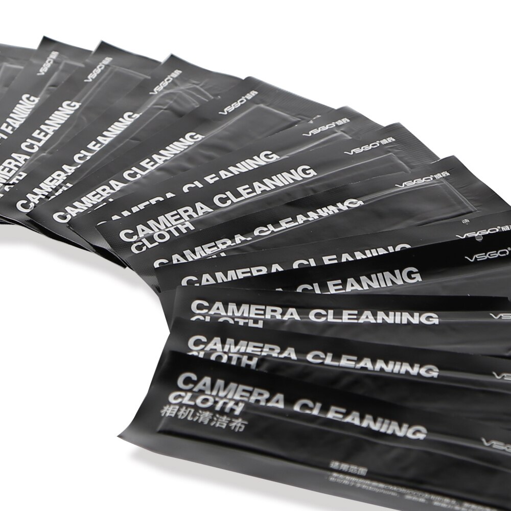 VSGO Microfiber Lens Cleaning Cloth 20PCS Lens Wipes Cleaning Tissue Cleanroom Cloth for Optical Lenses DSLR Clean