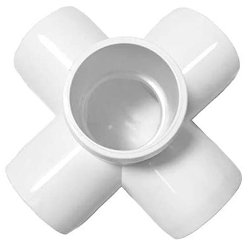 10 Pieces 5 Ways PVC Elbow Heavy Duty PVC Furniture DIY Pipe Furniture Fitting PVC Elbow Fitting 1/2inch