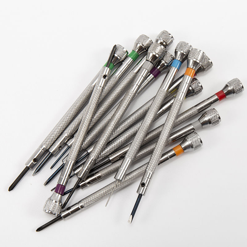 Kit de herramientas de reparación de relojes, mini juego de destornilladores para gafas, ordenadores, portátiles, destornilladores de precisión, kit de fabricación de relojes