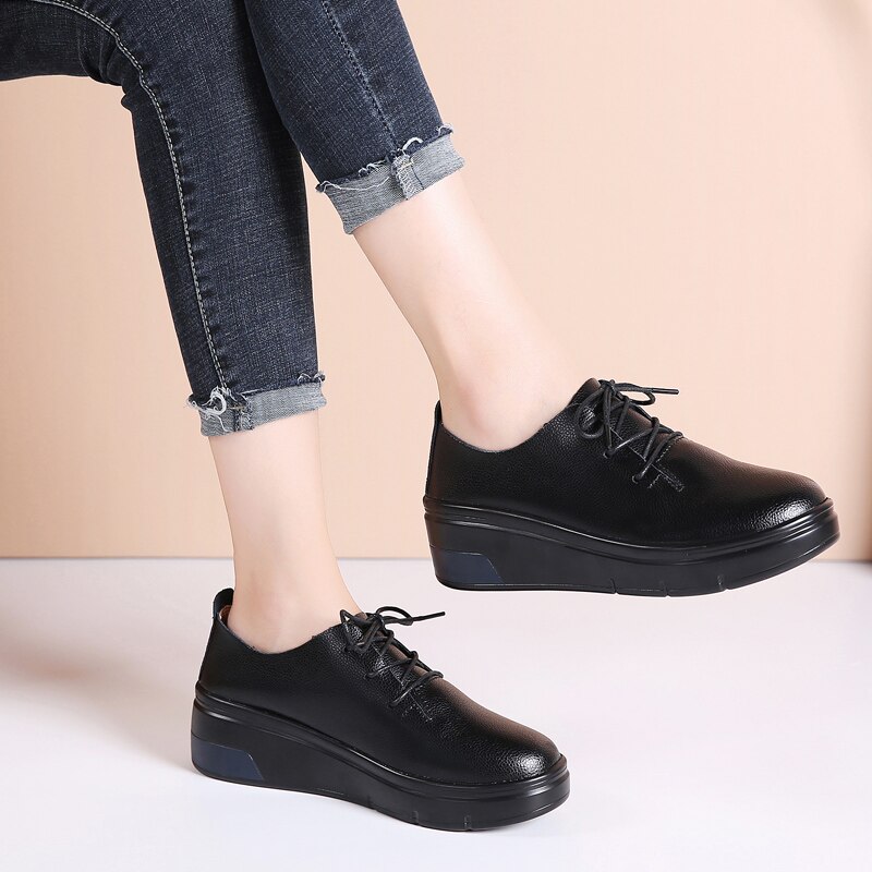 Women Tennis Shoes Tenis Feminino Lady Walking Sport Shoes Sneakers Chaussures Femme Zapatos De Mujer Black Tenis Plataforma 7