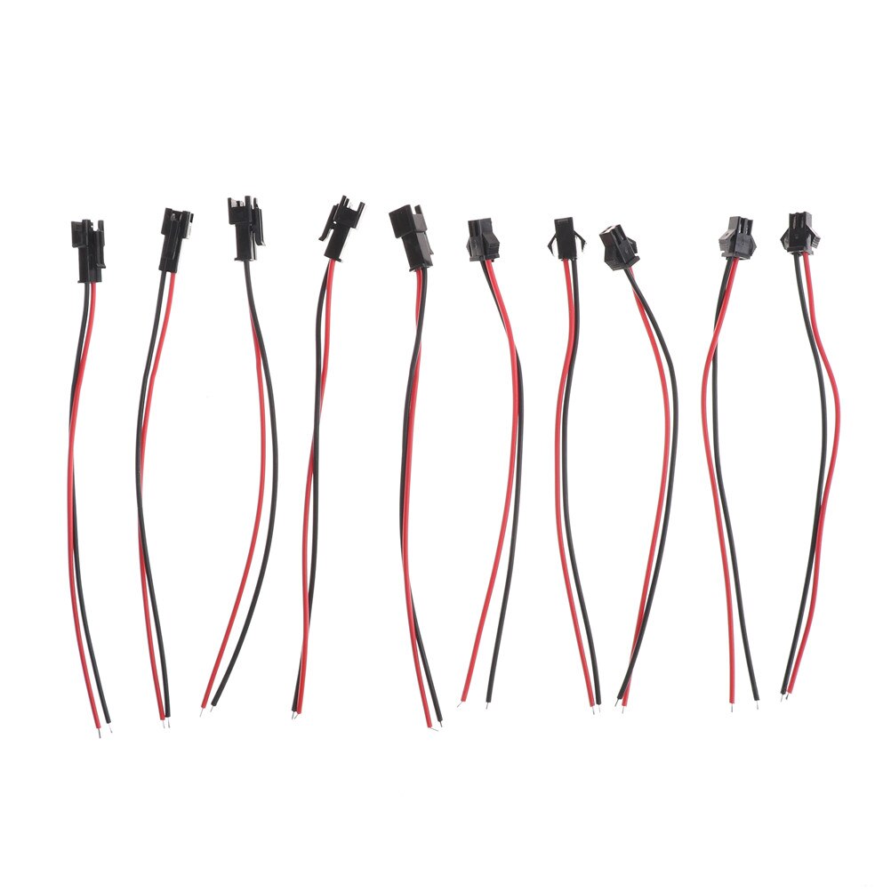 5 Pairs SM2P Connector Plug Cable Male+Female for RC Battery 15cm