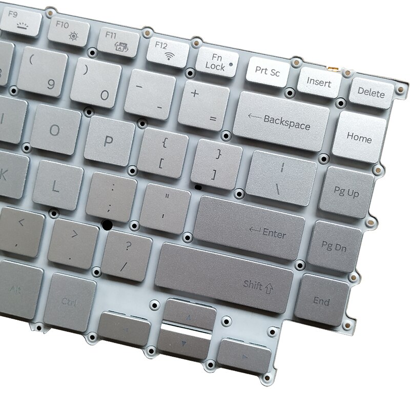 US laptop keyboard for Samsung 900X5T NP900X5T US keyboard white/silver