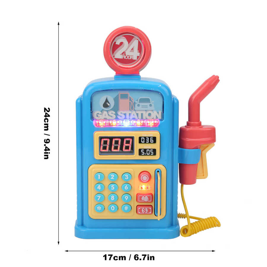 Stazione di servizio Fantasy per bambini giocattolo Little Boy Car autoaiuto simulazione distributore di benzina i bambini giocano a casa i giocattoli possono suonare