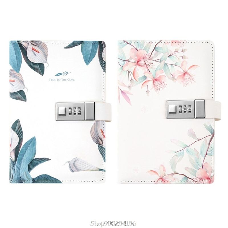 Password Notebook with Combination Lock Personal Secret Diary Journal Notepad Office School Supplies N24 20