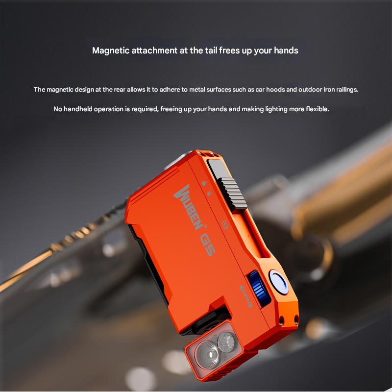Lanterna Wuben G5 EDC 400 Lumens Mini Lanterna com RGB Portátil Recarregável Edição Limitada Laranja